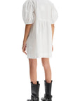 Ganni - Organic Cotton Tie String Mini Dress