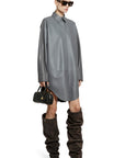 Loewe - Overshirt Leather Dress