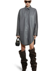 Loewe - Overshirt Leather Dress