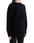 Toteme - Oversized Black Wool And Cashmere Sweater