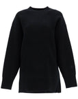 Toteme - Oversized Black Wool And Cashmere Sweater