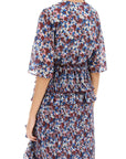 Ganni - Pleated Blouse With Floral Motif