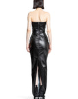 Rick Owens - Porterville Bustier Gown In Coated Stretch Denim