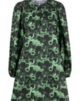 Ganni - Printed  A-Shaped Mini Dress