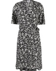 Ganni - Printed Crepe Wrap Dress