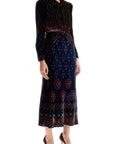 Saloni - "Printed Velvet Claudia Dress For