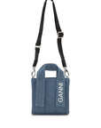 Ganni - Recycled Tech Mini Tote Denim