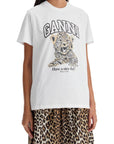 Ganni - Relaxed Fit Printed T-Shirt