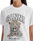 Ganni - Relaxed Fit Printed T-Shirt