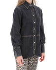 Ganni - Rhinestone Denim Shirt