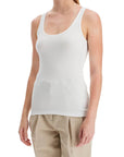 Ganni - Ribbed Tank Top With Spaghetti