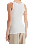 Ganni - Ribbed Tank Top With Spaghetti