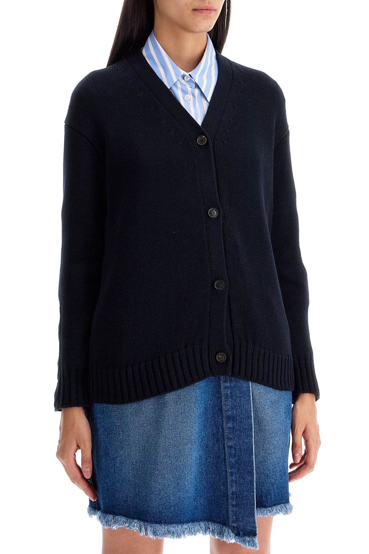 'S Max Mara - Cotton Knit Cardigan Sweater - Princess Attitude