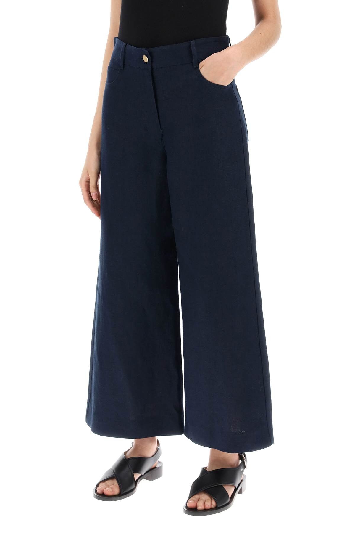 'S Max Mara - Lapo Linen Canvas Pants For Men - Princess Attitude