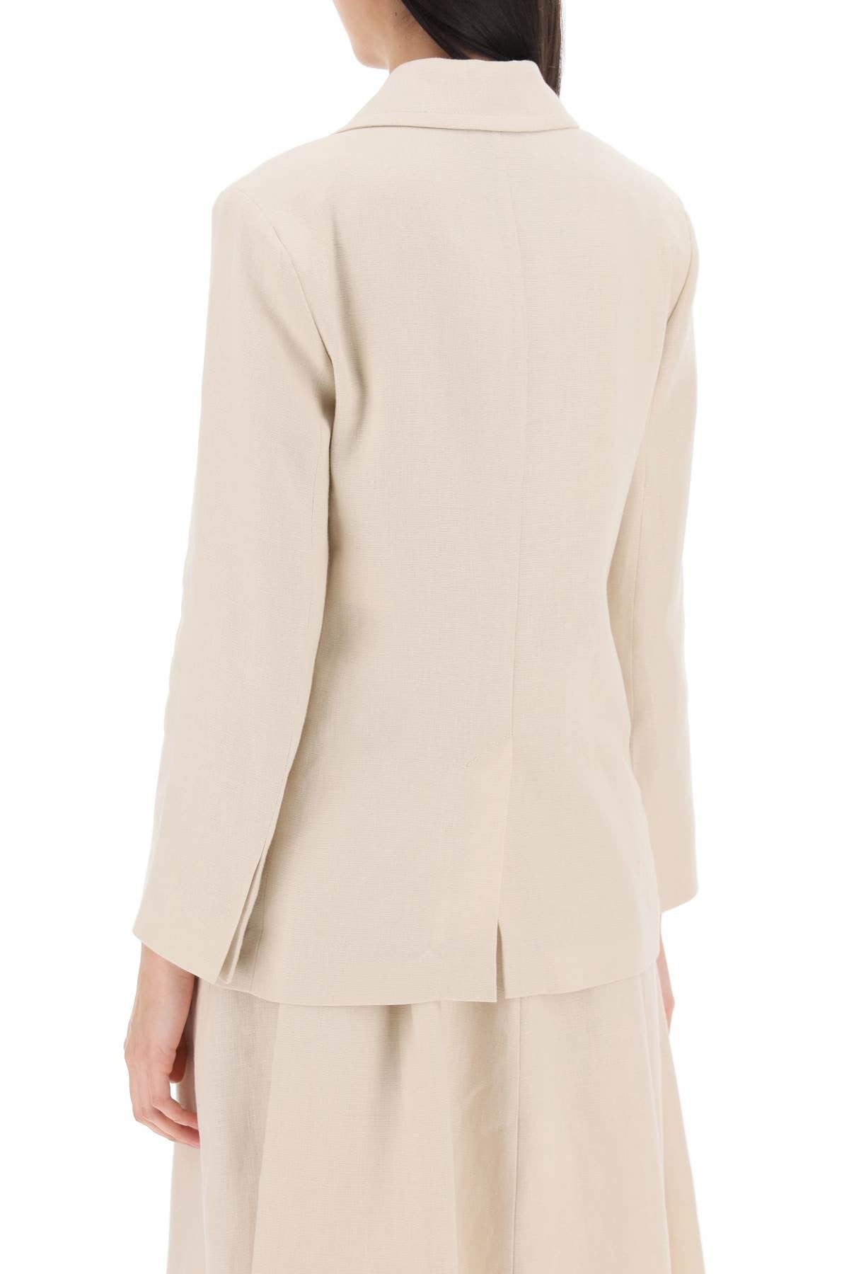 'S Max Mara - Laura'S Double - Breasted Linen Bl - Princess Attitude