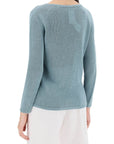 'S Max Mara - Lightweight Linen Knit Pullover By Giol - Princess Attitude