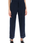 'S Max Mara - Linen Cigarette Pants In Salix Style - Princess Attitude