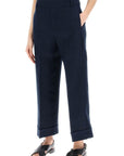 'S Max Mara - Linen Cigarette Pants In Salix Style - Princess Attitude