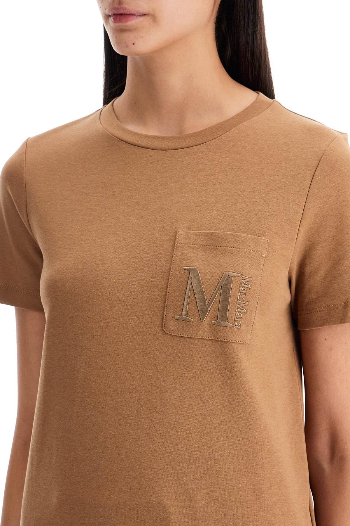 'S Max Mara - 'Madera' Embroidered Pocket T-Shirt - Princess Attitude