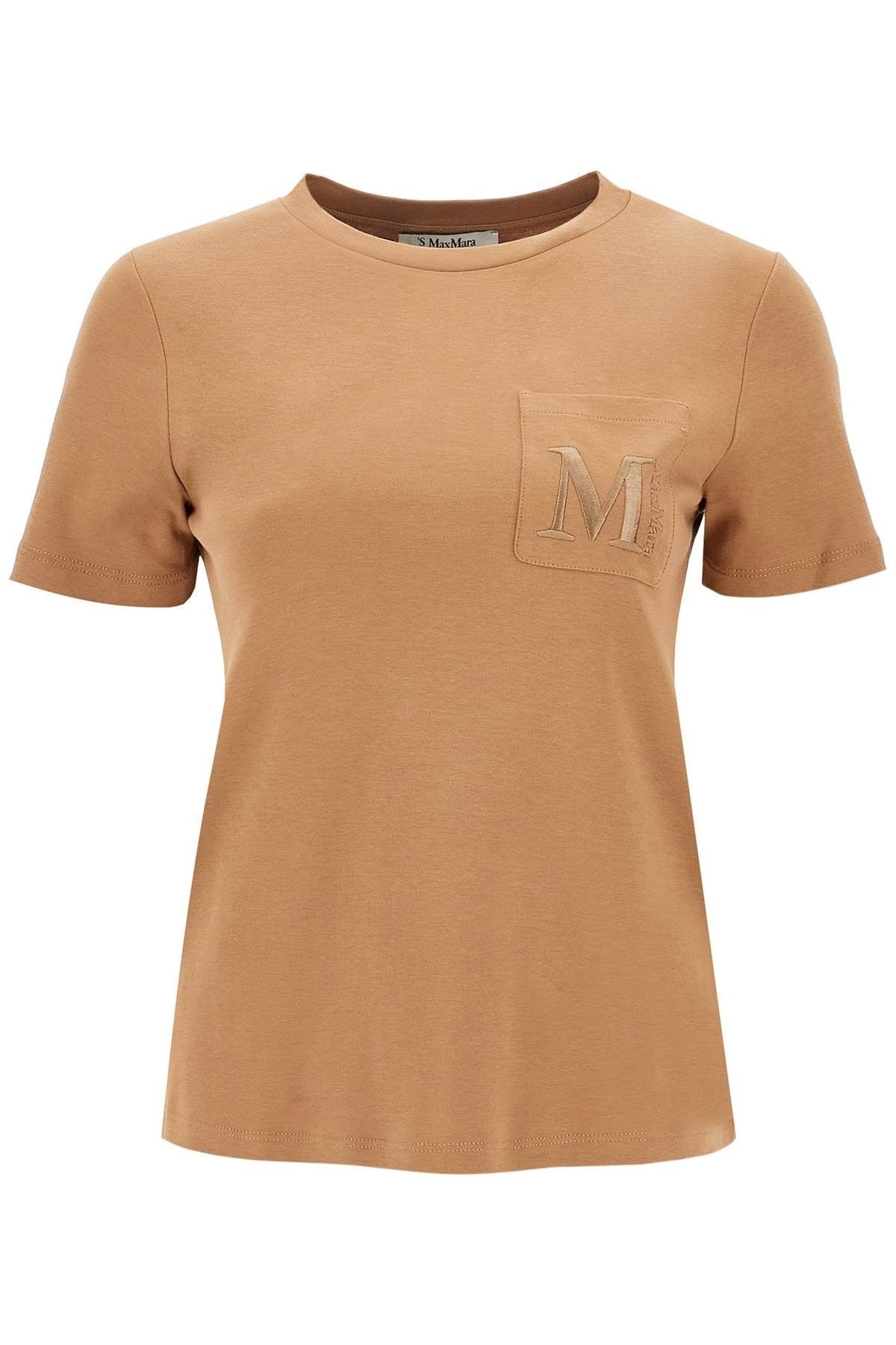 'S Max Mara - 'Madera' Embroidered Pocket T-Shirt - Princess Attitude