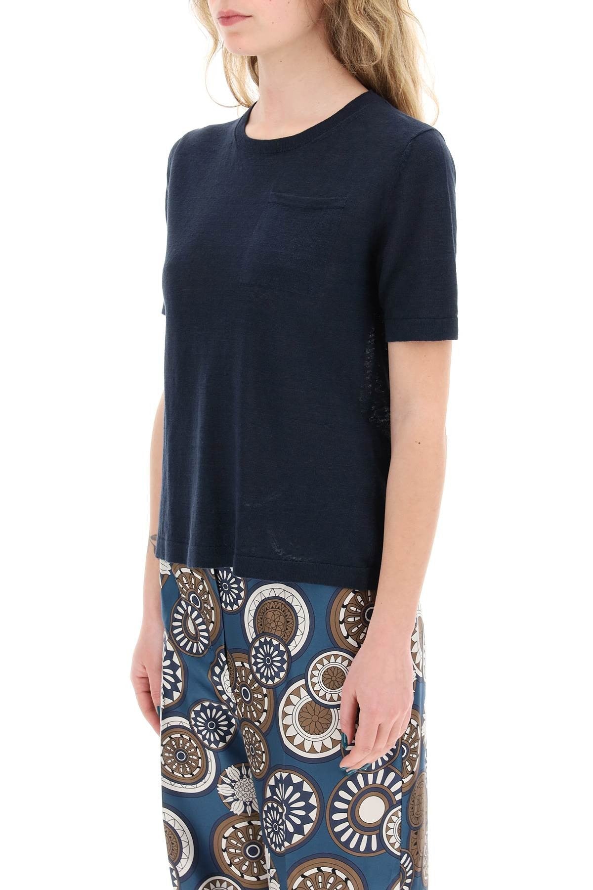 'S Max Mara - Novara Linen Knit T-Shirt - Princess Attitude