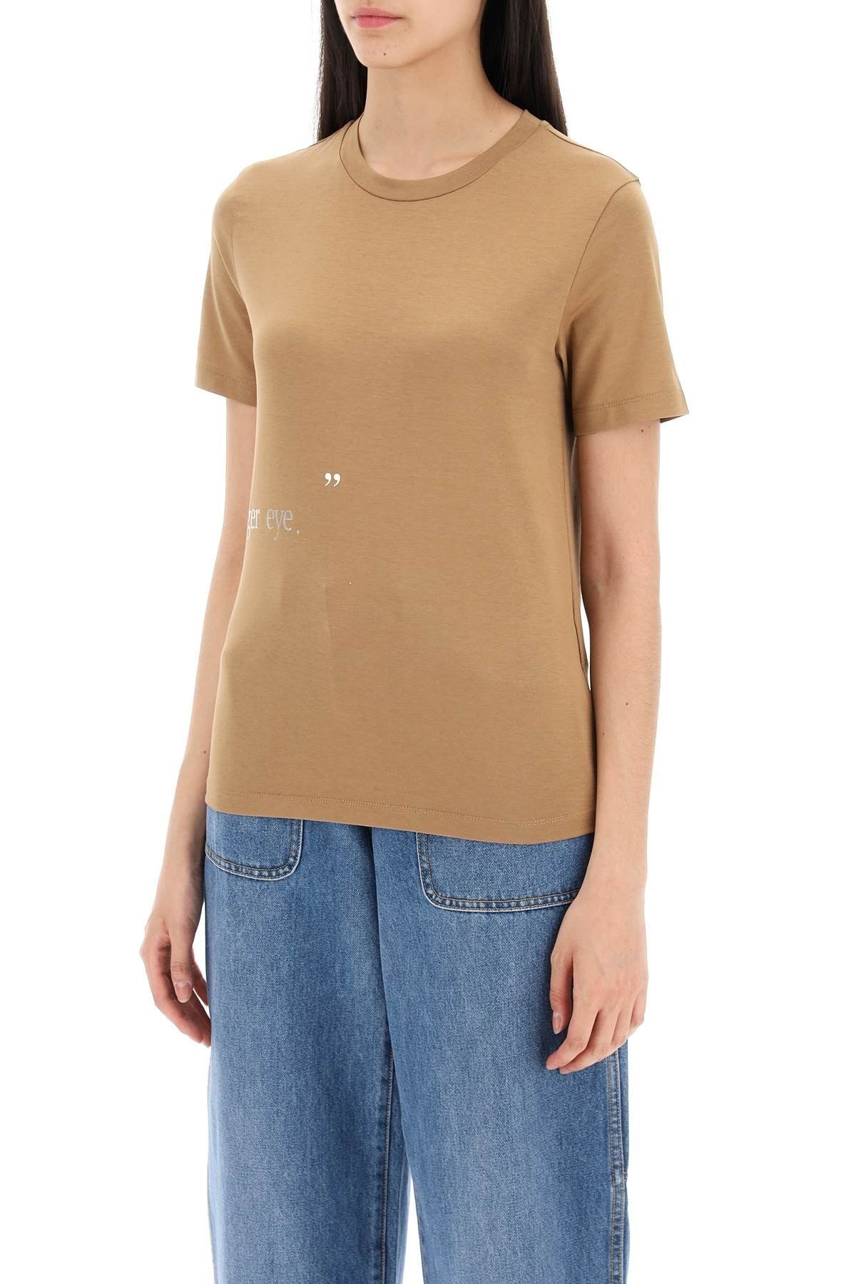 'S Max Mara - Orlanda T-Shirt With Lamin - Princess Attitude