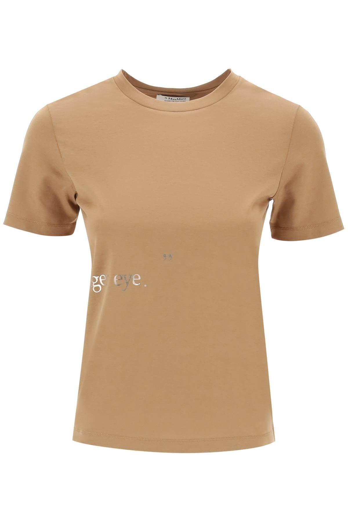 'S Max Mara - Orlanda T-Shirt With Lamin - Princess Attitude