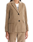 'S Max Mara - Single - Breasted Corduroy Jacket With - Princess Attitude