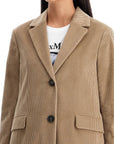 'S Max Mara - Single - Breasted Corduroy Jacket With - Princess Attitude