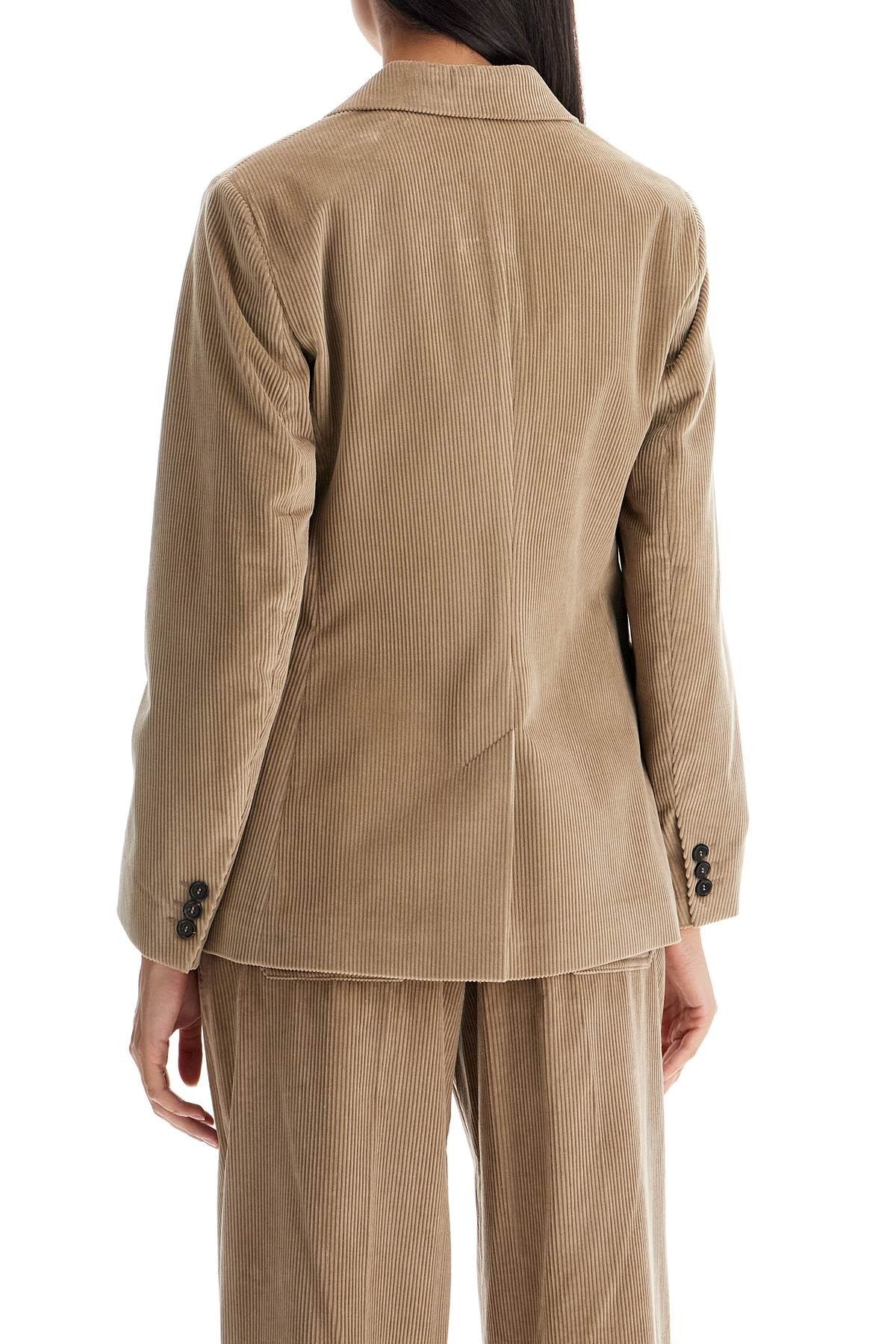 'S Max Mara - Single - Breasted Corduroy Jacket With - Princess Attitude