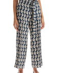 'S Max Mara - Timeb Cropped Pants In Printed Silk - Princess Attitude