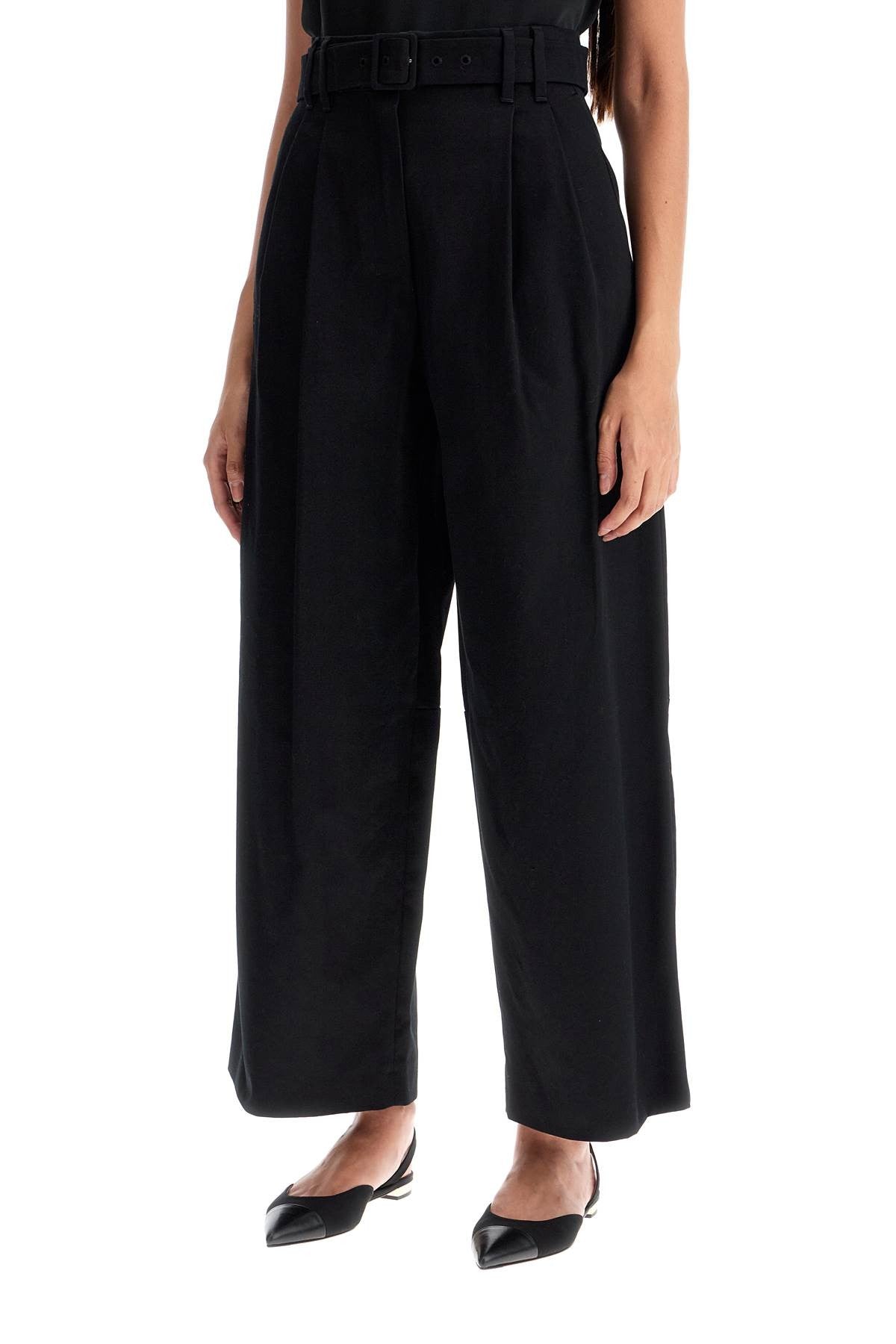 'S Max Mara - Wide Gabardine Trousers With - Princess Attitude