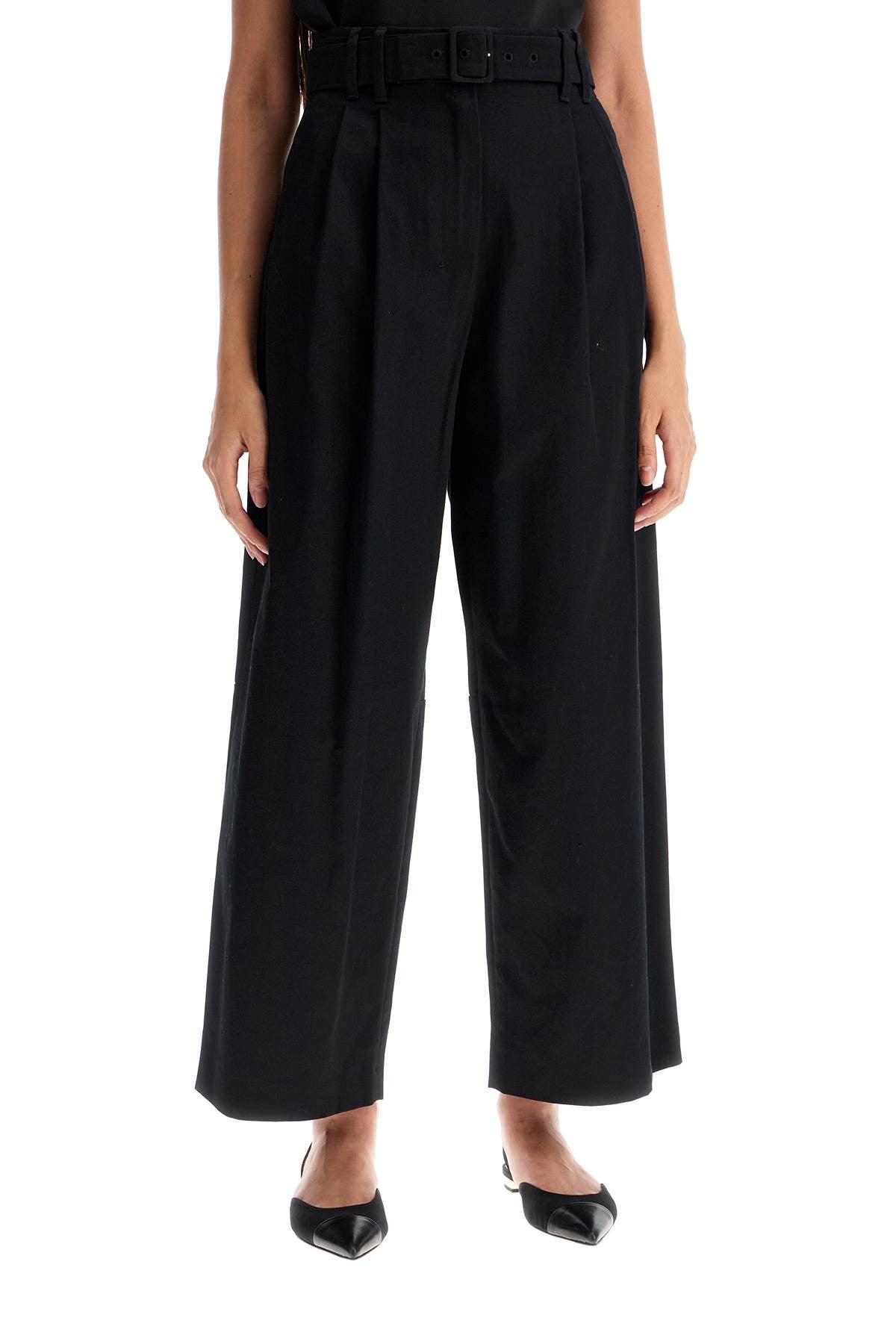 'S Max Mara - Wide Gabardine Trousers With - Princess Attitude