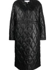 Ganni - Shiny Quilt Long Coat