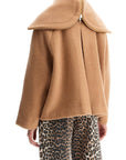 Ganni - Short Coat With Maxi Collar