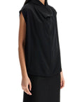 Toteme - Sleeveless Black Funnel Neck Top