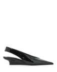 Toteme - Slingback Patent Leather Wedge Dã©Col