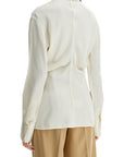 Toteme - Slouchy Long Sleeve Shirt Macadamia