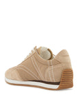 Toteme - Sneakers In Recycled Polyamide Sand With Suede Finish