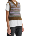 Ganni - 'Soft Striped Knit Vest With A Comfortable