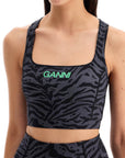 Ganni - Sporty Animal Print Top