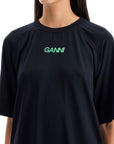 Ganni - Sporty Mesh T-Shirt For