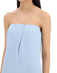 Roland Mouret - Strapless Satin Crepe Dress Without