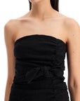 Ganni - Strapless Viscose Top For