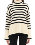 Toteme - Striped Wool Cotton Turtleneck