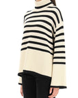 Toteme - Striped Wool Cotton Turtleneck