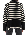 Toteme - Striped Wool Cotton Turtleneck