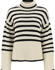 Toteme - Striped Wool Cotton Turtleneck