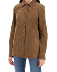 Toteme - Suede Leather Overshirt For