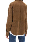 Toteme - Suede Leather Overshirt For